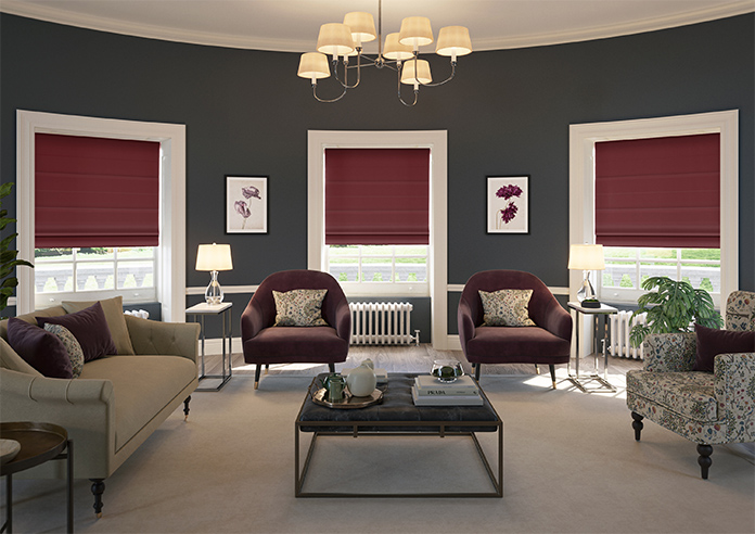 Kyoto Faux Silk, Holly - Roman Blind - Image 8